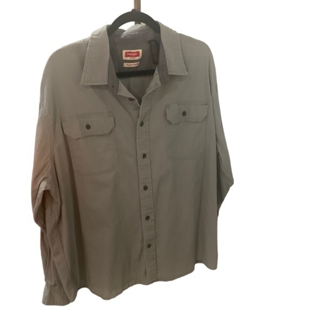 Wrangler Authentics Men's Longβ Sleeve Classic Woven Shirt Size XL